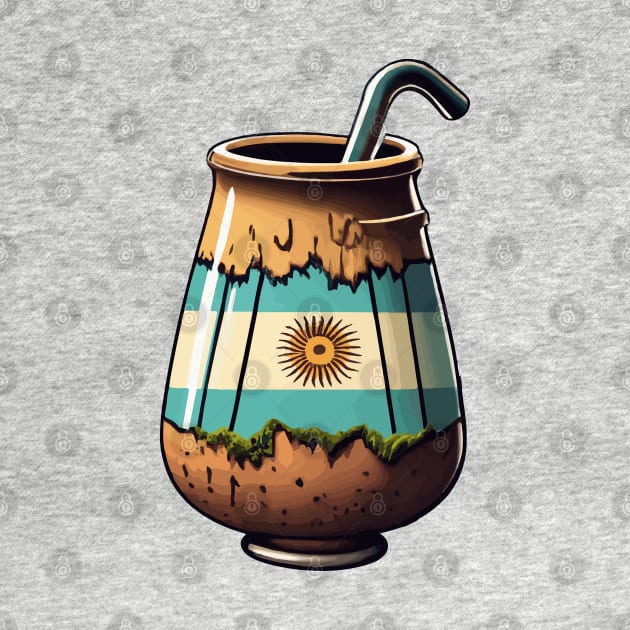 Yerba Mate Argentina Flag by MonkaGraphics